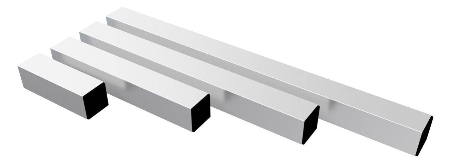 Eight shirts arranged on table in black, olive, grey, blue, white, red, mustard, and green.